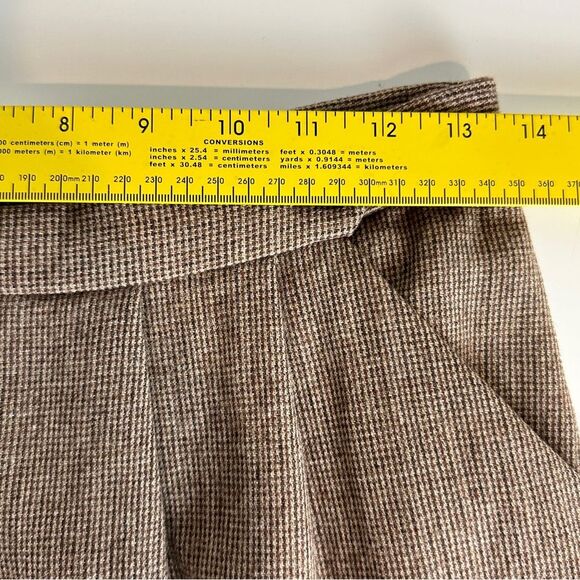 Vintage Pendleton Brown Wool Blazer & Midi Skirt Suit Set S - Picture 14 of 16